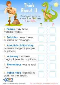 Idiom Worksheet, Printable PDF for Kids